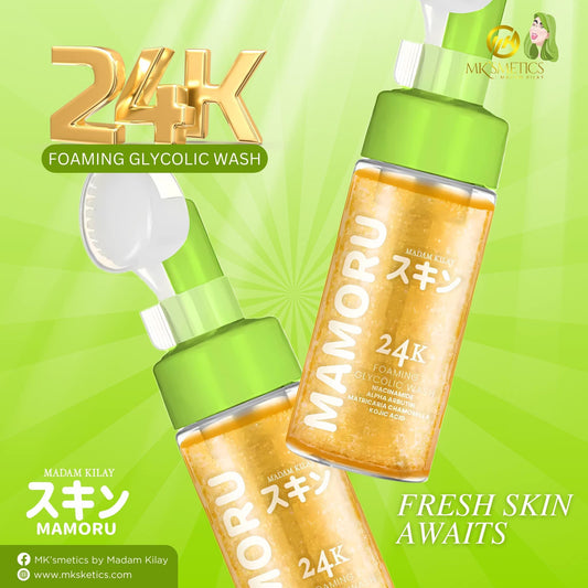 Mksmetics Mamoru 24K Foaming Glycolic Wash