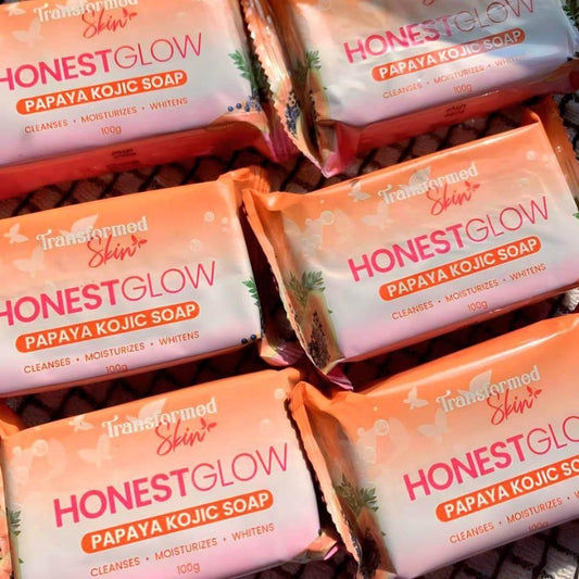 Transformed Skin Honest Glow Papaya Kojic Soap - MZG Health & Beauty Imports