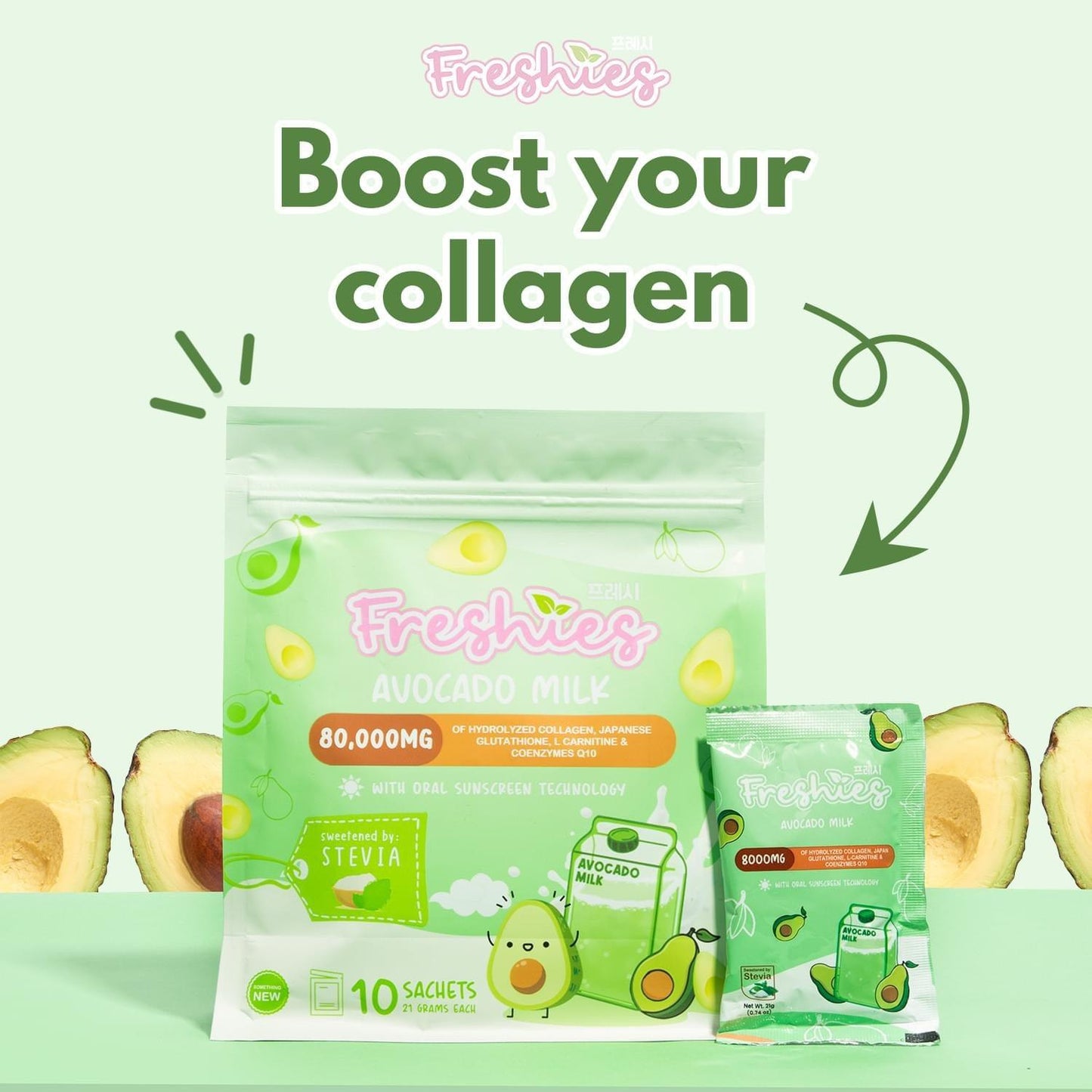 Freshies Avocado Milk Collagen by Juju Glow