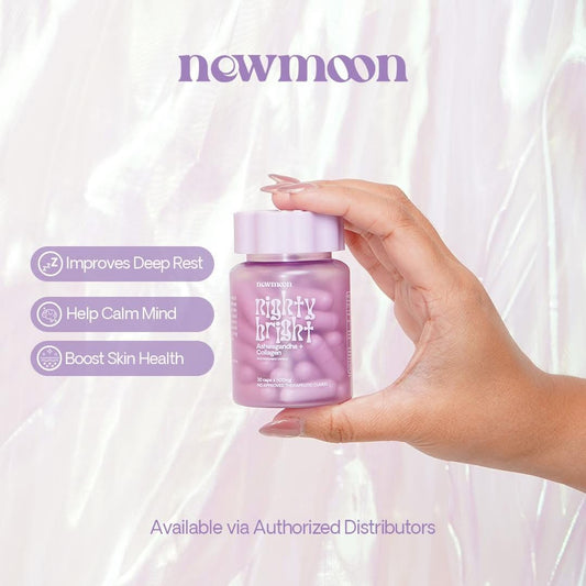 New Moon Nighty Bright Ashwagandha 500mg 60 Capsules