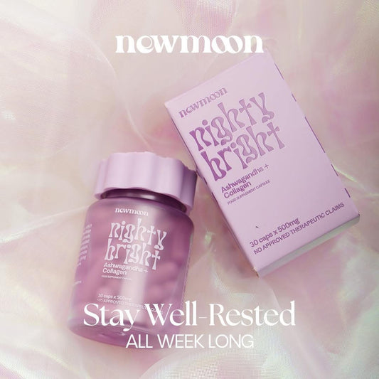 Newmoon Nighty Bright Ashwagandha 500mg 60 Capsules