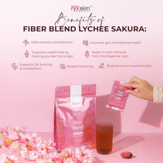 Ryxskin Fiber Blend Lychee Sakura | 10 Sachets