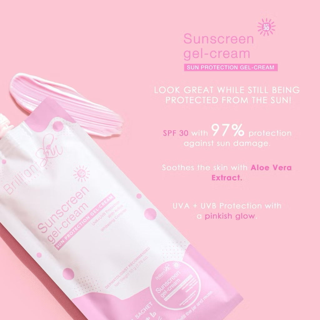 Brilliant Sunscreen gel-cream sun protection gel cream spf 30