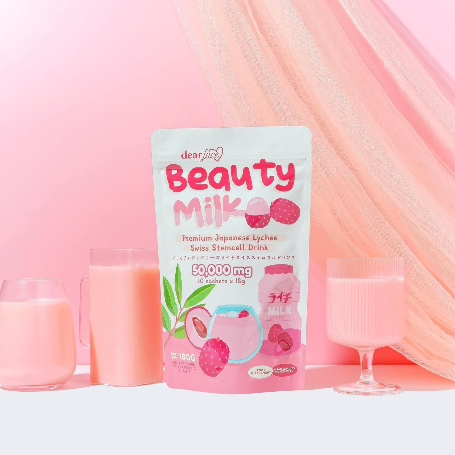 Dear Face Beauty Milk - Premium Japanese Lychee Swiss Stemcell Drink