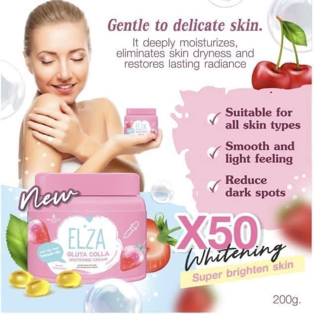 Precious Skin Thailand Elza Gluta Colla Whitening Cream 200g