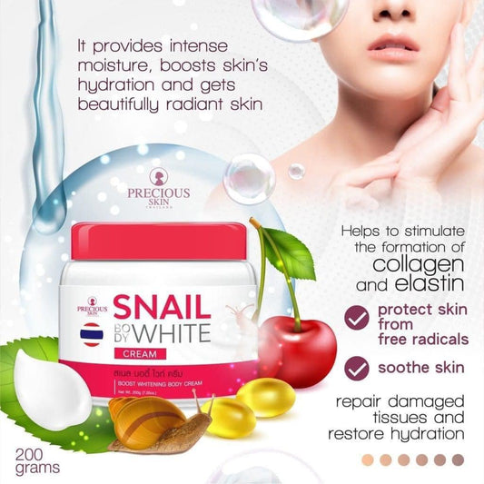 Precious Skin Thailand Snail Body White Cream 200g