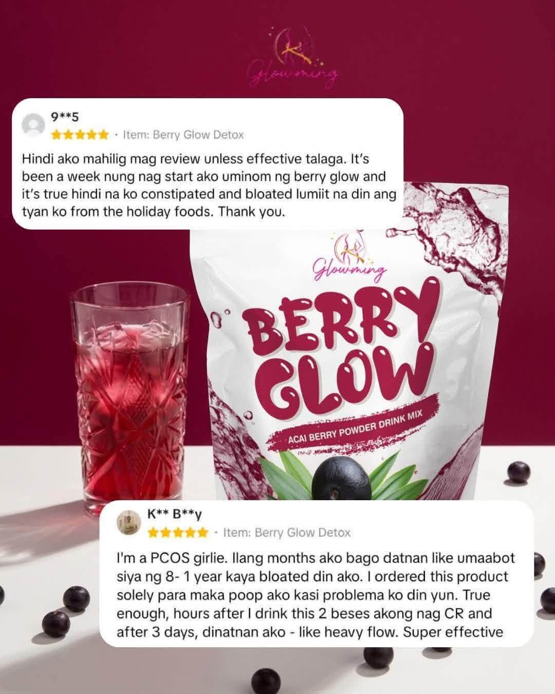 Glowming Berry Glow Acai Berry Drink Mix