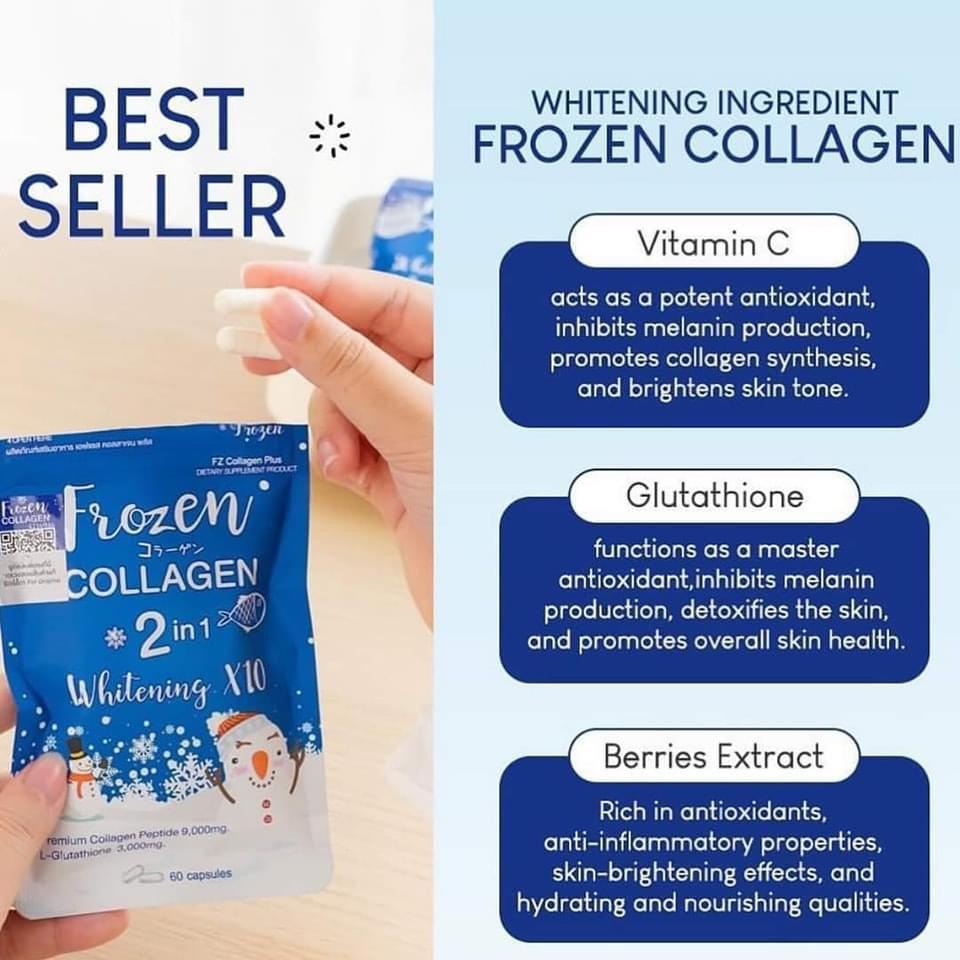 Frozen Collagen 2in1 Whitening x10 |60 Capsules