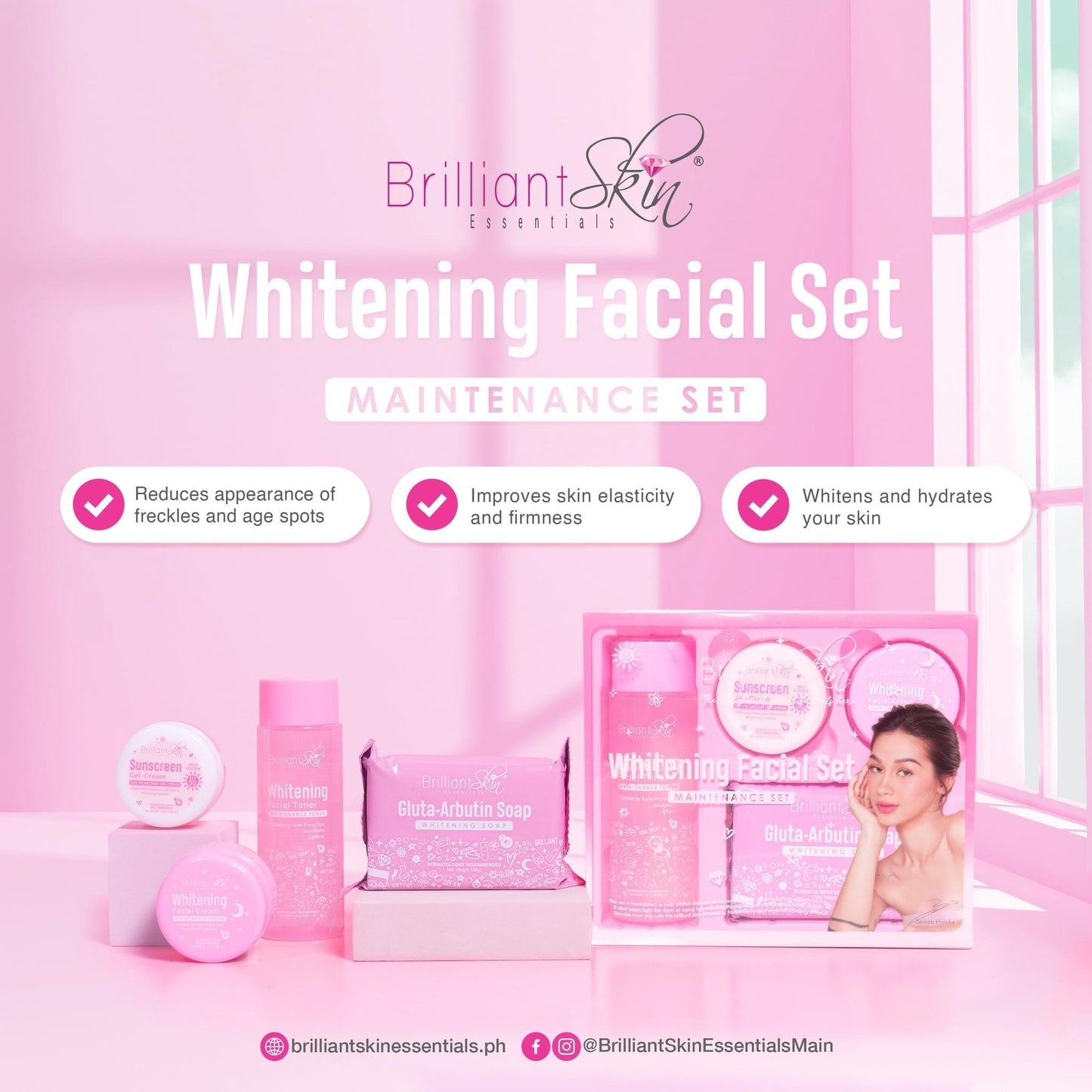 Brilliant Skin Whitening Facial Set - Maintenance Set