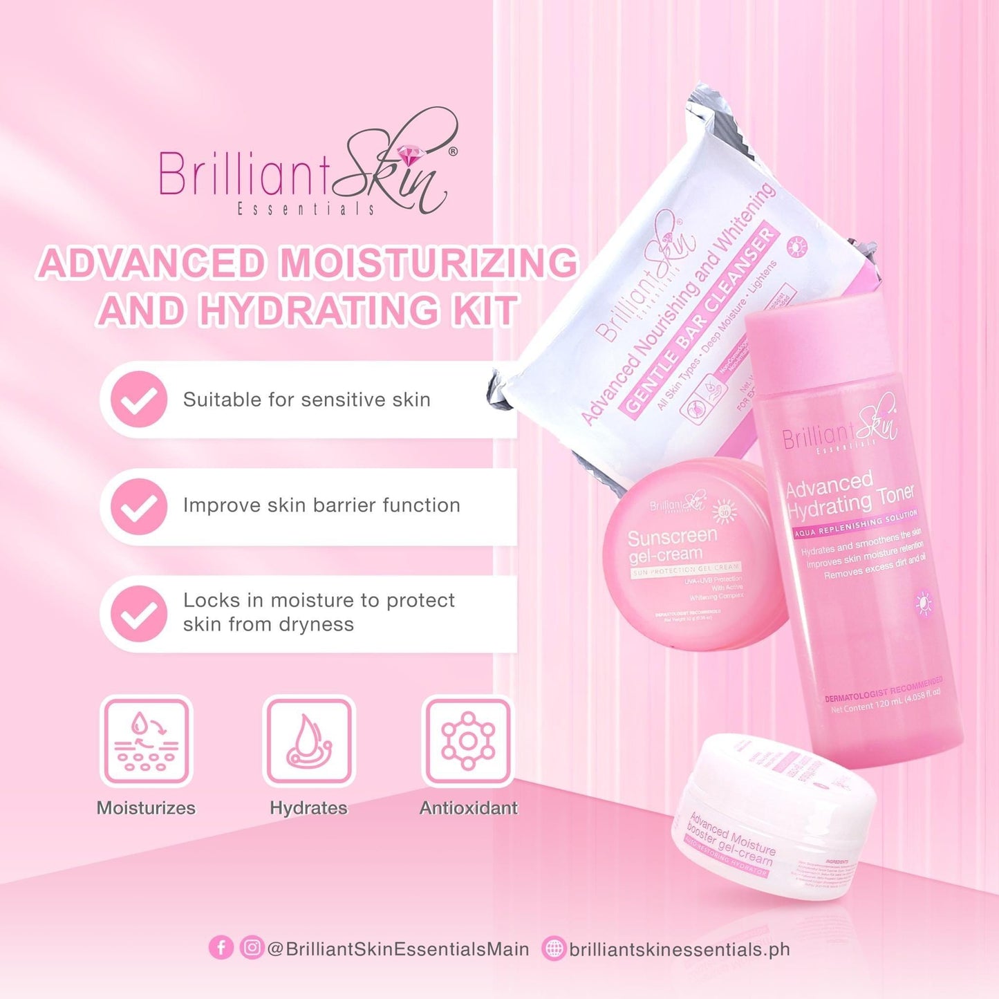 Brilliant Skin Advanced Moisturizing and Hydrating Kit